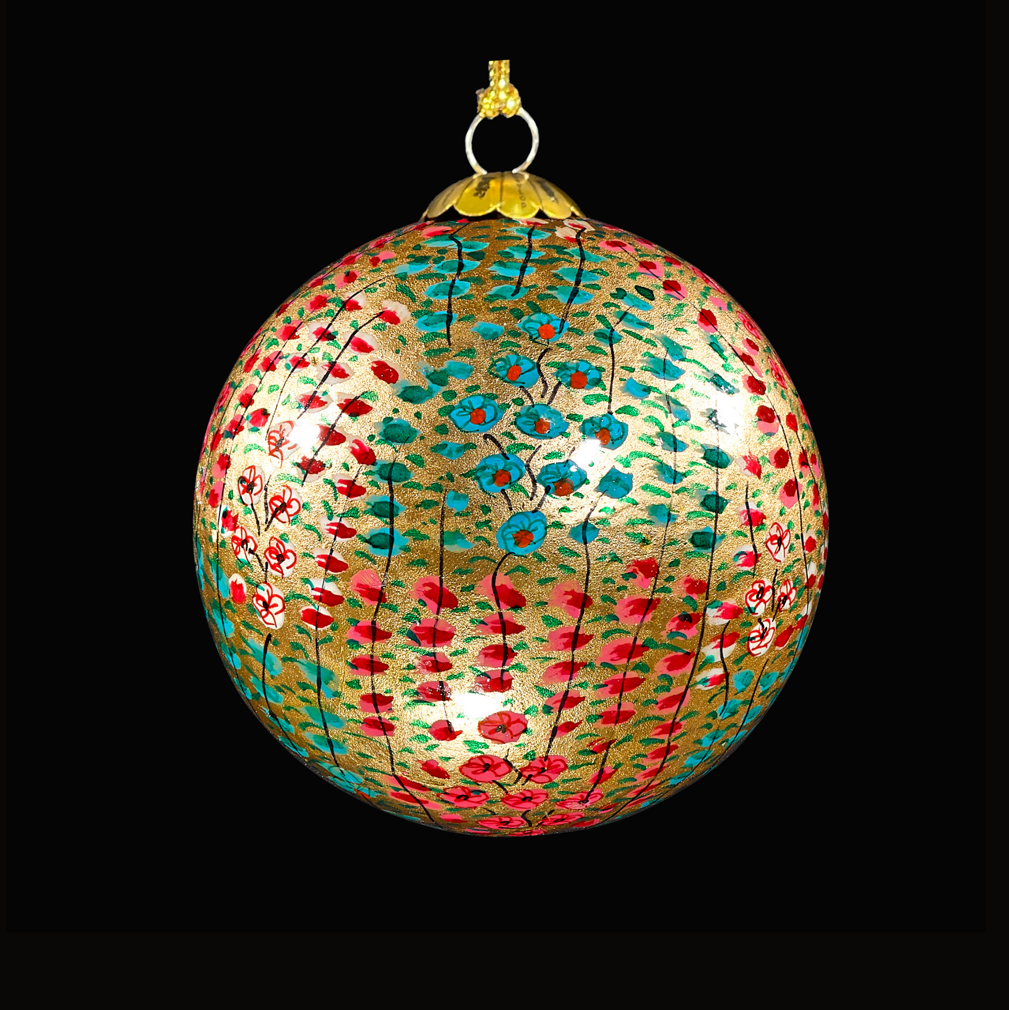 Golden Hazarra Christmas Bauble