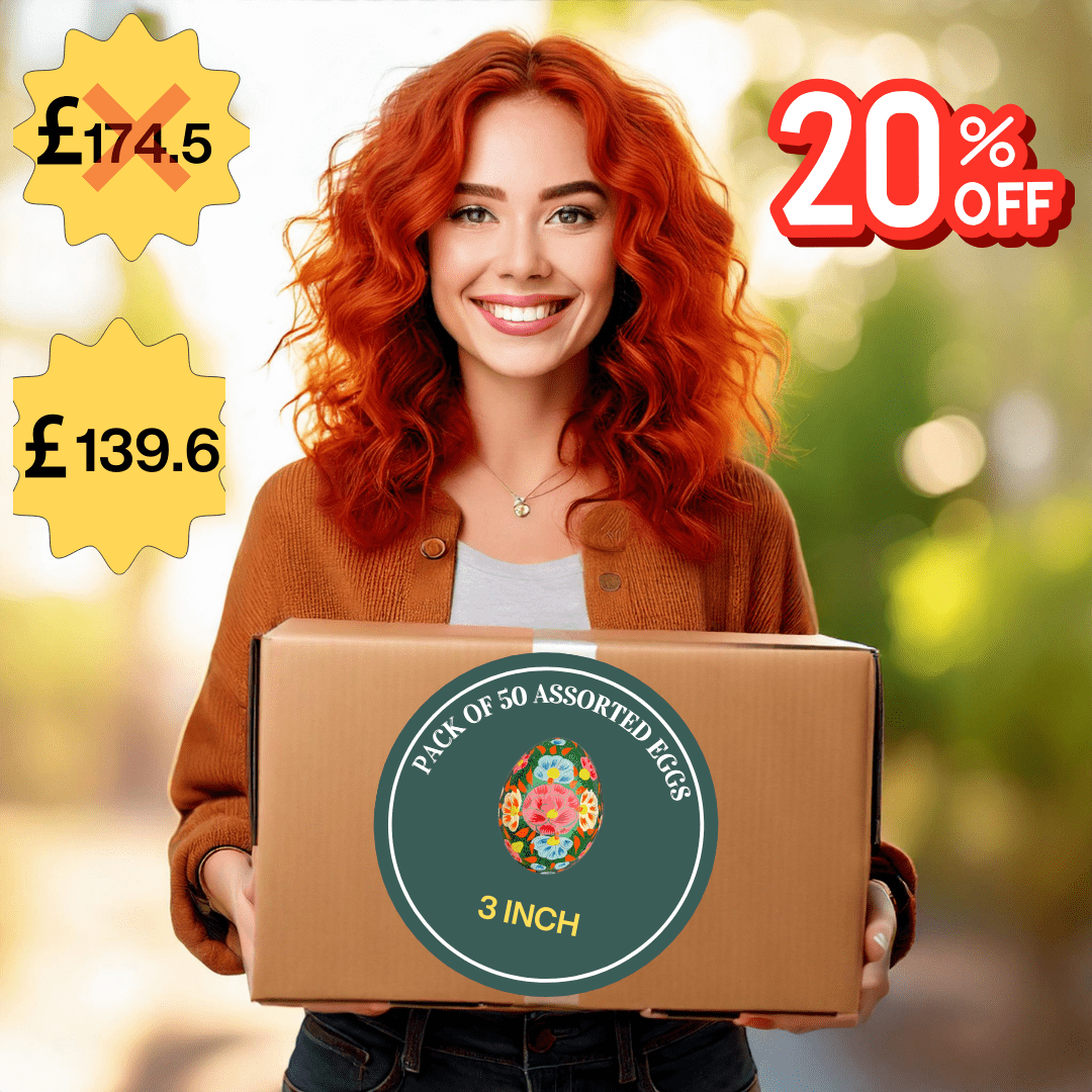 Pack of 50 Assorted 3-Inch Easter Egg Collection