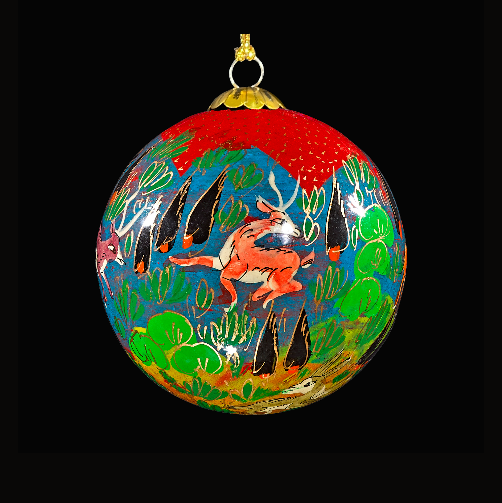 Forest Friends Red Bauble