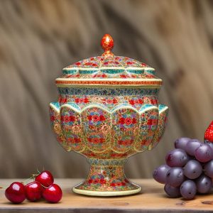 Exquisite Handmade Fruit Bowl 12" - Papier Mache